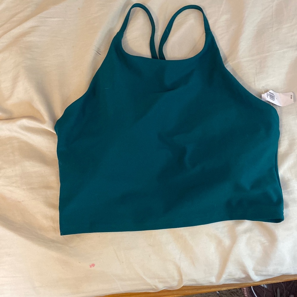 green old navy active tank top size L